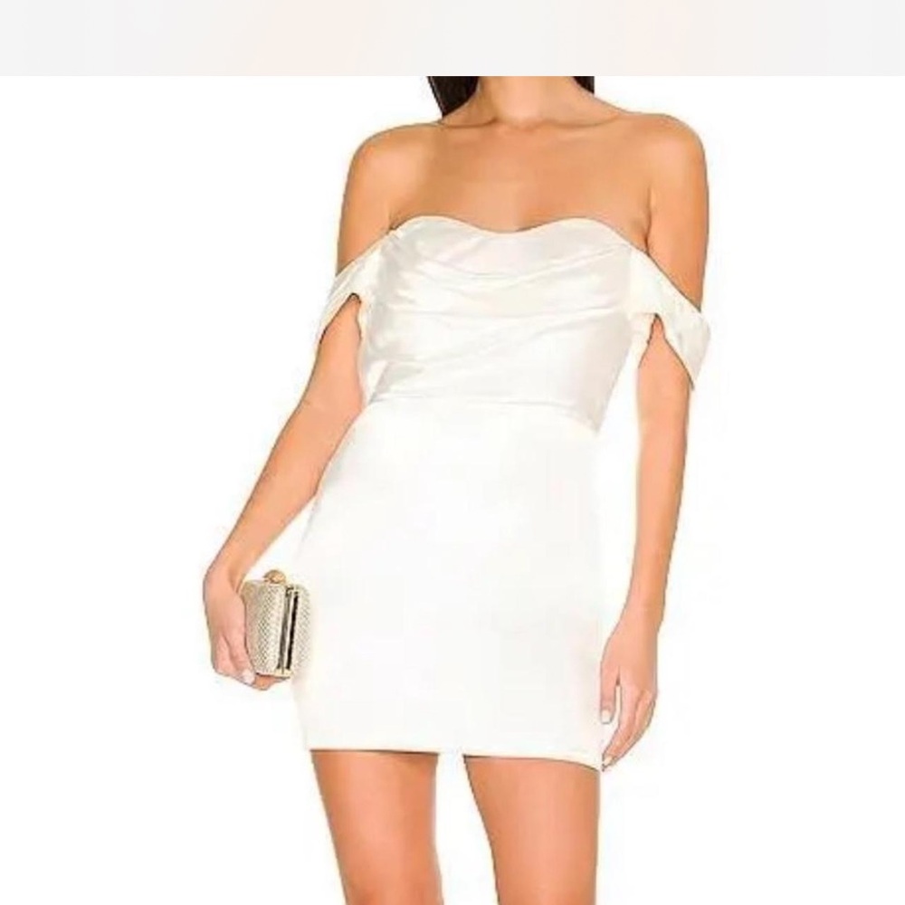 Elegant Off-Shoulder White Dress
